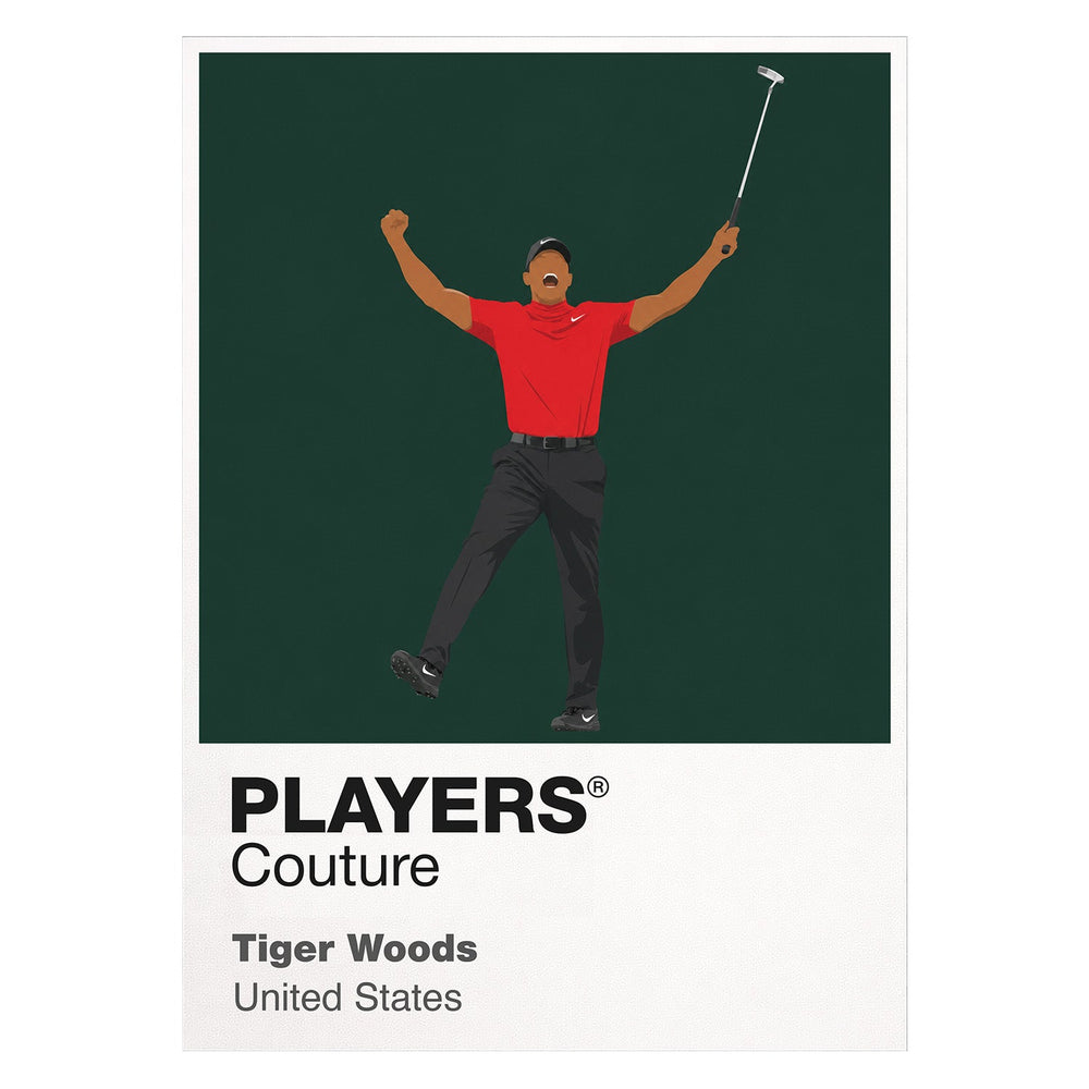 Tiger Woods 2019 Masters Golf Icon Frame Men's Polo Shirt
