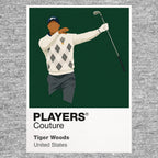 Tiger Woods Club Twirl Golf Icon Frame Men's Polo Shirt