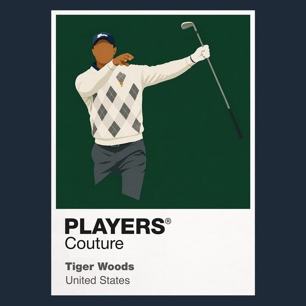 Tiger Woods Club Twirl Golf Icon Frame Men's Hoodie