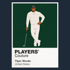 Tiger Woods Not Sunday Red Golf Icon Frame Men's Polo Shirt