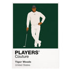 Tiger Woods Not Sunday Red Golf Icon Frame Men's Polo Shirt