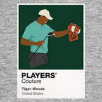 Tiger Woods Frank Headcover Golf Icon Frame Men's Polo Shirt
