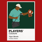 Tiger Woods Frank Headcover Golf Icon Frame Men's Hoodie