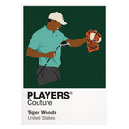 Tiger Woods Frank Headcover Golf Icon Frame Men's Polo Shirt