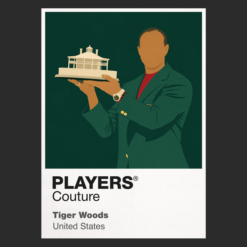 Tiger Woods Masters Golf Icon Frame Men's Polo Shirt
