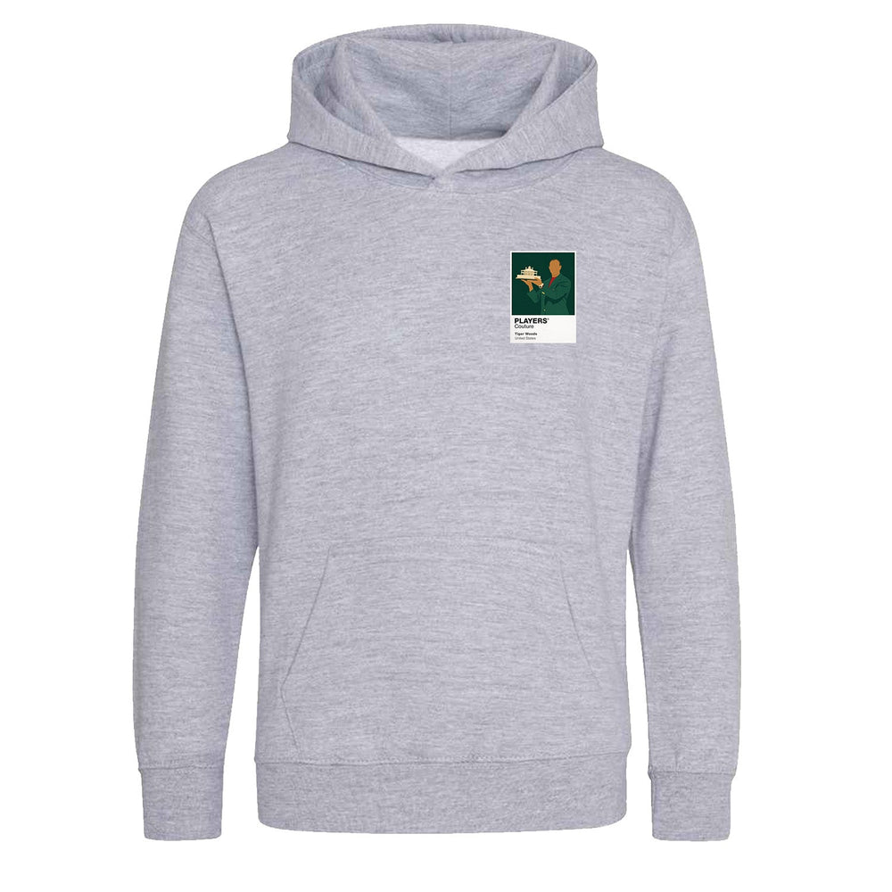 Tiger Woods Masters Golf Icon Frame Kids Hoodie - Grey