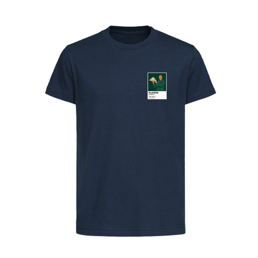 Tiger Woods Masters Golf Icon Frame Kids T-Shirt - Navy