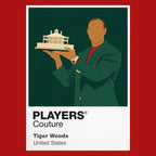 Tiger Woods Masters Golf Icon Frame Kids Hoodie - Red artwork close-up