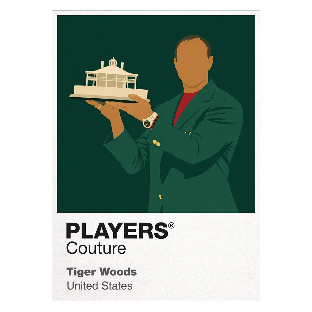 Tiger Woods Masters Golf Icon Frame Men's Polo Shirt