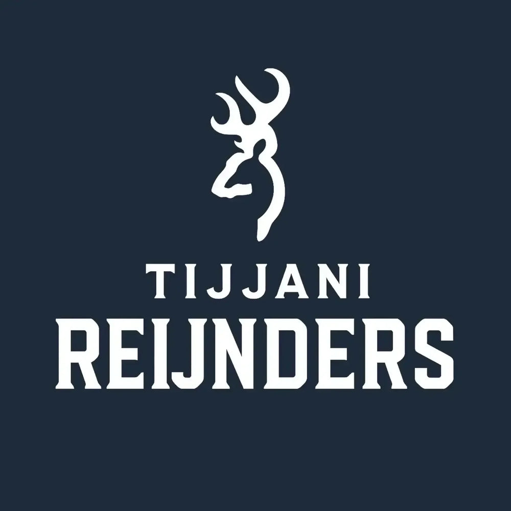 Tijjani Reijnders Logo Men's T-Shirt – navy close-up detail shot of the Tijjani Reijnders Players Couture logo design