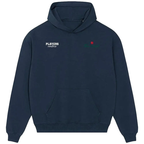 Tim Cahill hoodie – navy men's hoodie featuring the Tim Cahill Players Couture logo