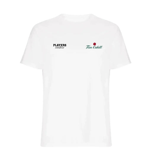 Tim Cahill t-shirt – white men's t-shirt featuring the Tim Cahill Players Couture logo