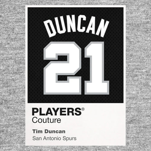Tim Duncan 21 Black Jersey Frame - Icon Design