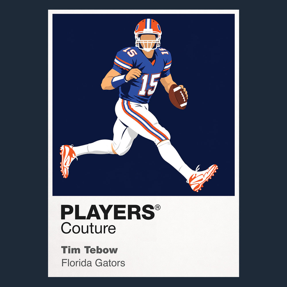 Tim Tebow Florida Gators American Football Icon Frame Men's T-Shirt