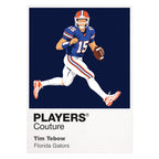 Tim Tebow Florida Gators American Football Icon Frame Men's T-Shirt