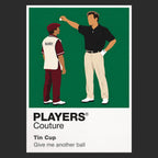 Tin Cup Roy McAvoy addressing the ball with stubborn confidence at his dusty Texas driving range Icon Frame artwork in black