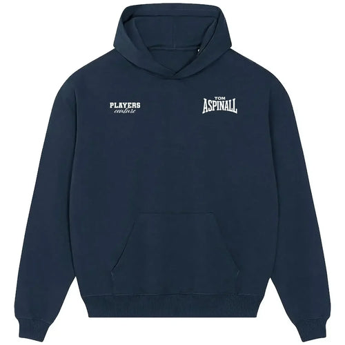 Tom Aspinall hoodie – navy men's hoodie featuring the Tom Aspinall Players Couture logo