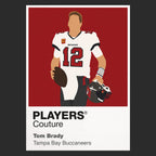 Tom Brady Buccaneers American Football Icon Frame Men's T-Shirt