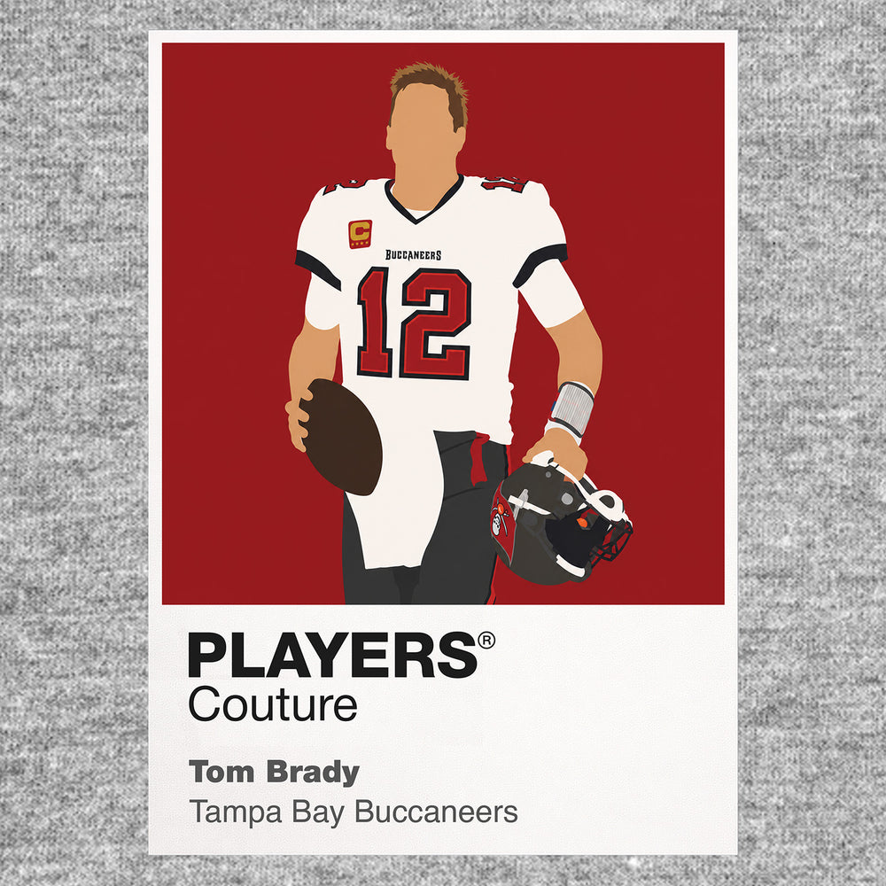 Tom Brady Buccaneers American Football Icon Frame Men's T-Shirt