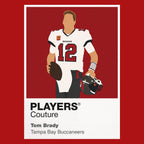 Tom Brady Buccaneers American Football Icon Frame Men's T-Shirt