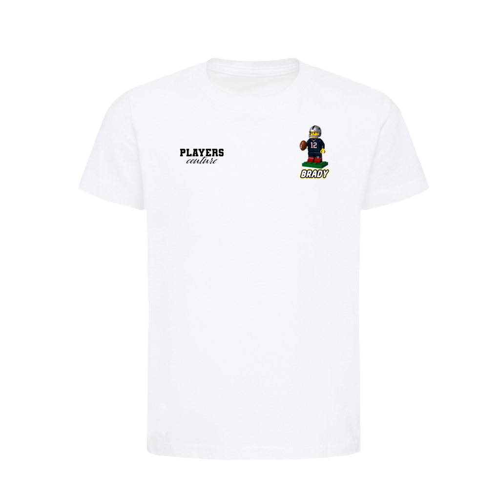 Tom Brady Toy Logo Players Couture Kids T-Shirt White