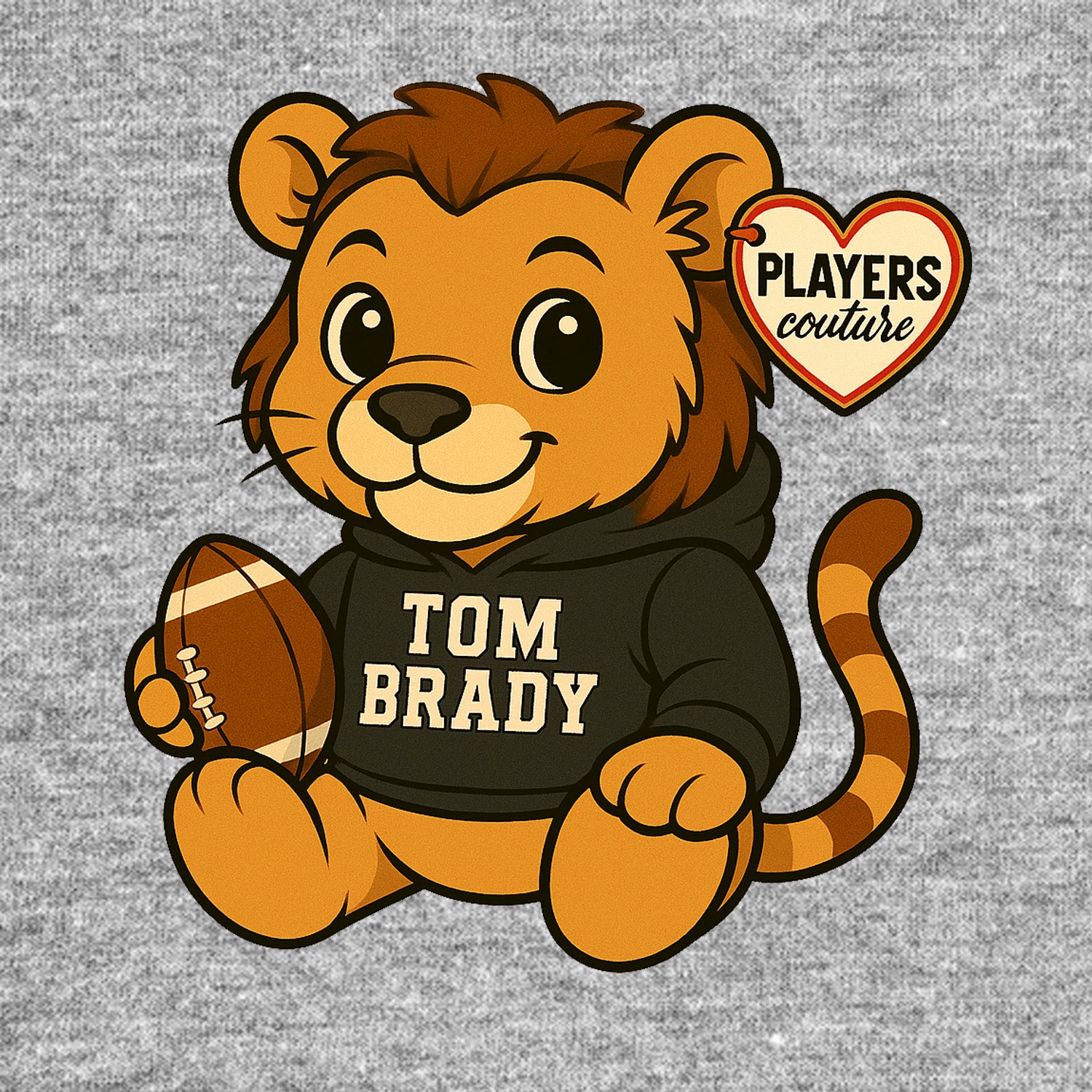 Tom Brady Lion Logo Players Couture Kids Hoodie