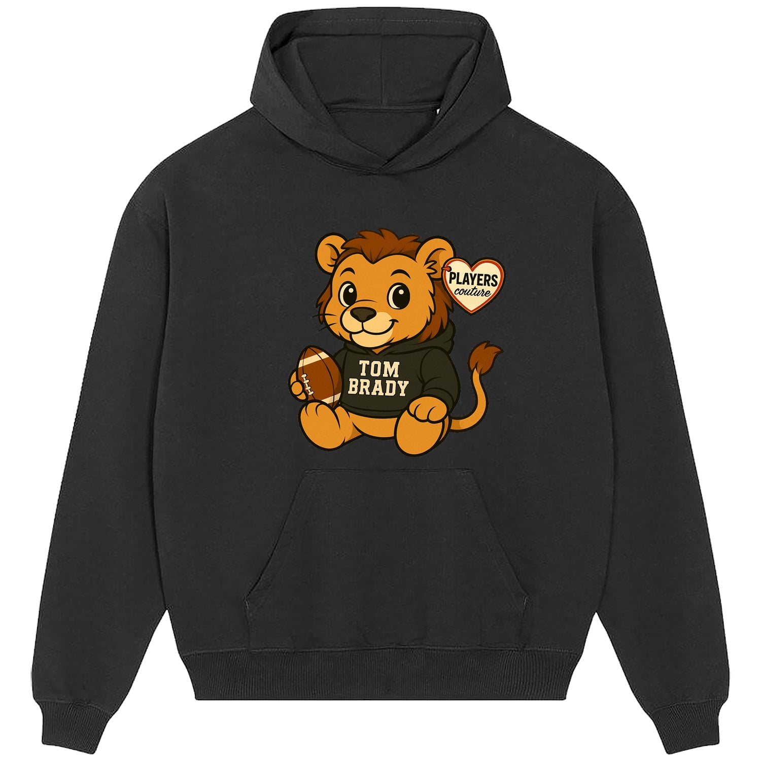Tom Brady Lion Logo Players Couture Men's Casual Hoodie Black