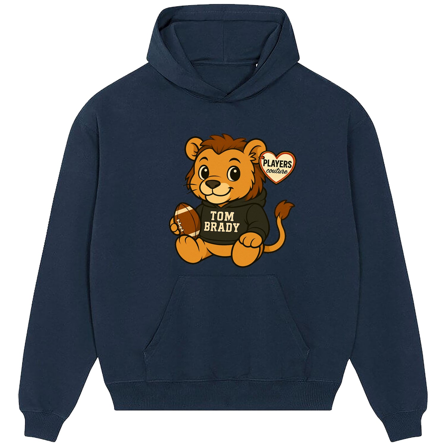 Tom Brady Lion Logo Players Couture Men's Casual Hoodie Navy