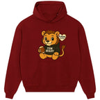 Tom Brady Lion hoodie – red men's hoodie featuring the Tom Brady Lion Players Couture logo