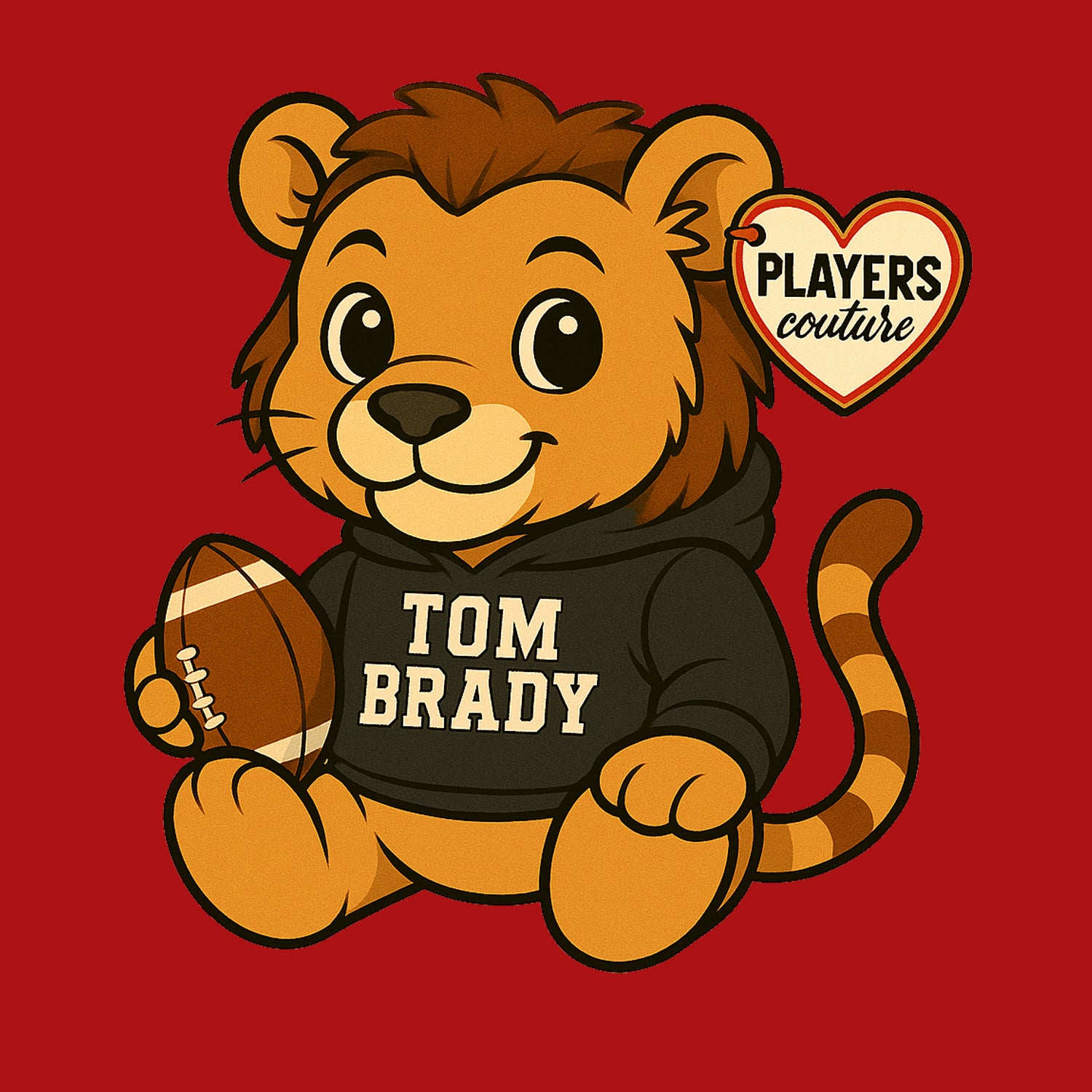 Tom Brady Lion Logo Players Couture Kids Hoodie