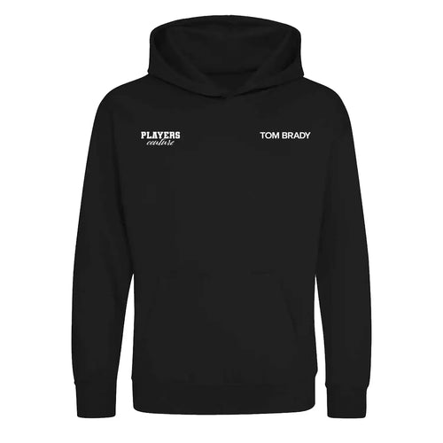 Tom Brady hoodie – black kids' hoodie featuring the Tom Brady Players Couture logo