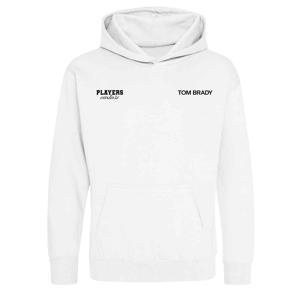 Tom Brady Logo Players Couture Kids Hoodie White