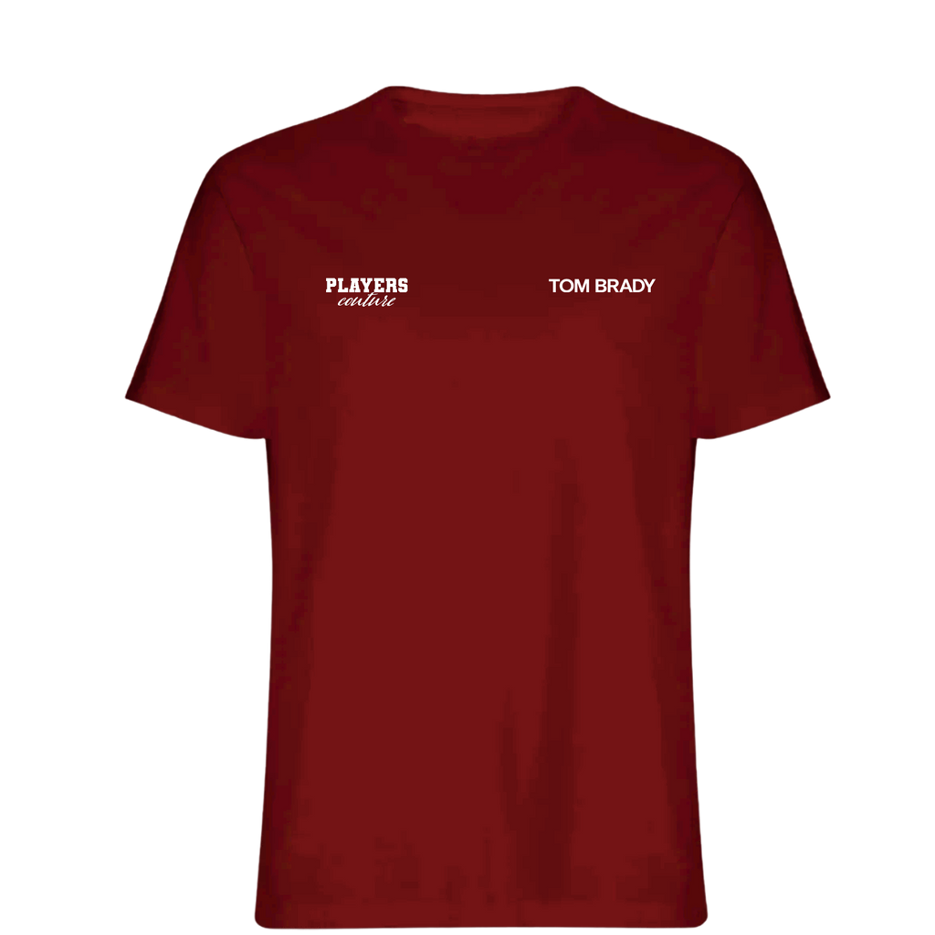 Tom Brady Logo Players Couture Mens T-Shirt Red