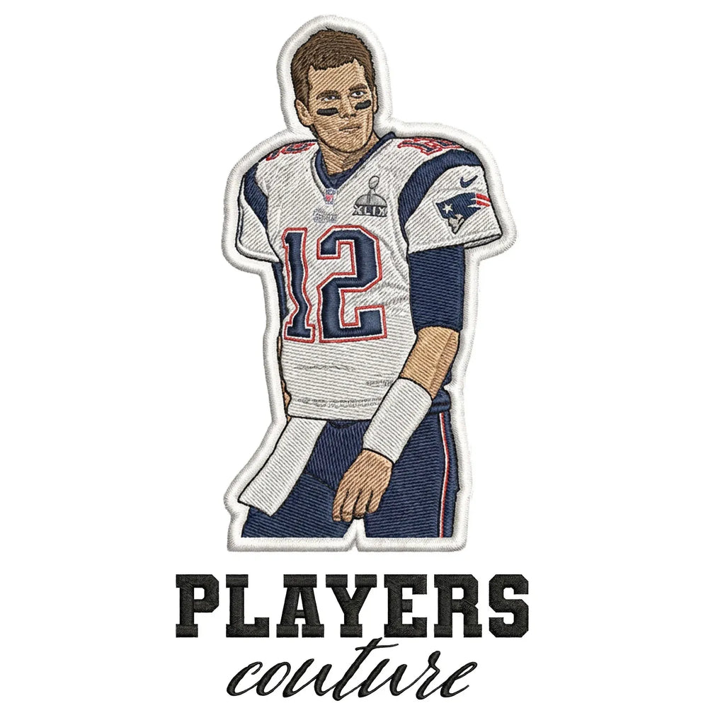 Tom Brady Badge Players Couture Men's Hoodie