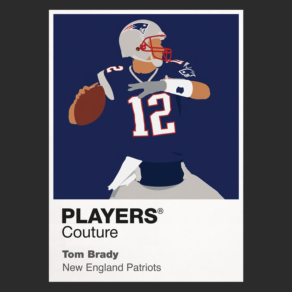 Tom Brady Patriots American Football Icon Frame Men's T-Shirt