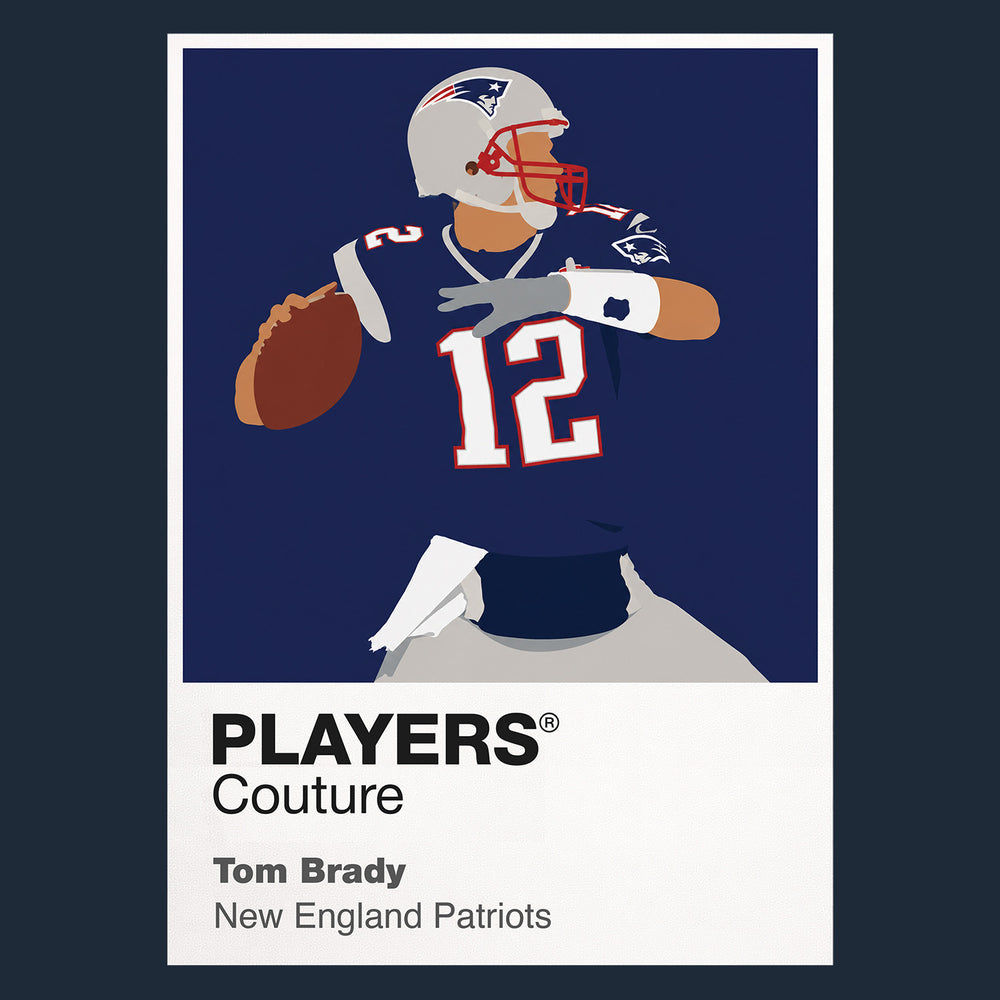 Tom Brady Patriots American Football Icon Frame Men's T-Shirt