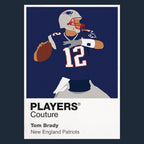 Tom Brady Patriots American Football Icon Frame Men's T-Shirt