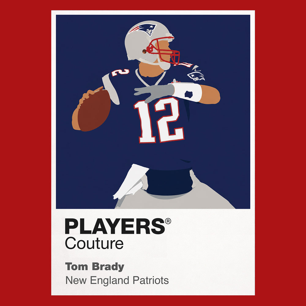 Tom Brady Patriots American Football Icon Frame Men's T-Shirt