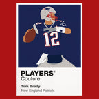 Tom Brady Patriots American Football Icon Frame Men's T-Shirt