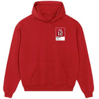 Tom Brady 12 Tampa Bay hoodie – red men's hoodie featuring the Tom Brady 12 Tampa Bay Players Couture logo
