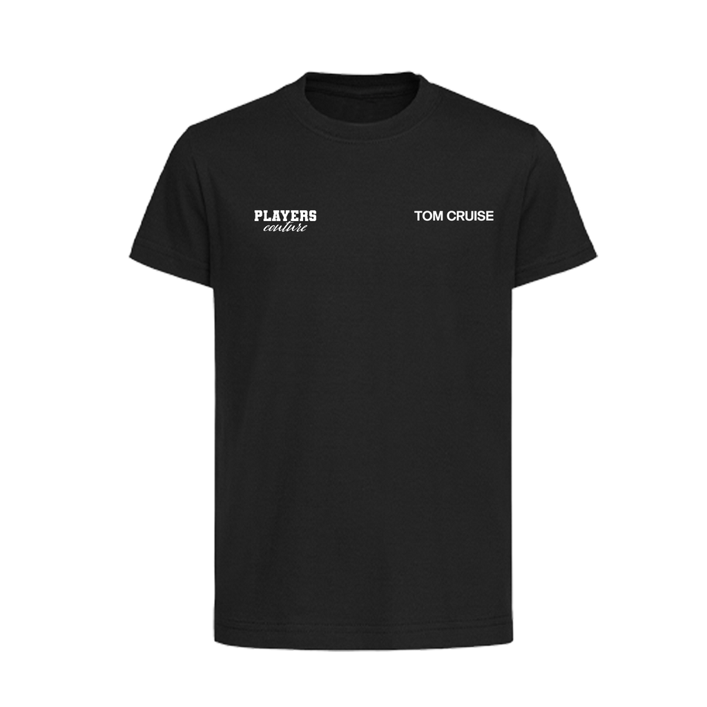Tom Cruise Logo Players Couture Kids T-Shirt Black