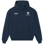 Tom Finney hoodie – navy men's hoodie featuring the Tom Finney Players Couture logo