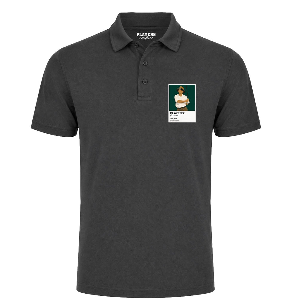 Tom Kite Golf Icon Frame Men's Polo Shirt - Gray