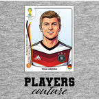 Toni Kroos World Cup Sticker Kids T-Shirt – toni kroos grey Players Couture design