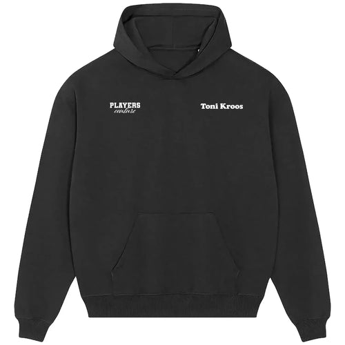 Toni Kroos hoodie – black men's hoodie featuring the Toni Kroos Players Couture logo