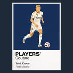 Toni Kroos Real Madrid navy Icon Frame artwork detail