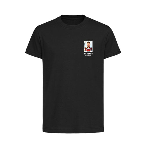 Toni Kroos World Cup Sticker Kids T-Shirt – toni kroos sticker kids black tshirt Players Couture design