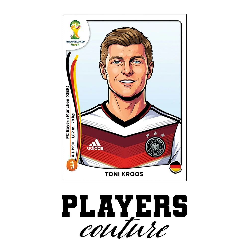 Toni Kroos World Cup Sticker Kids Hoodie – toni kroos white Players Couture design