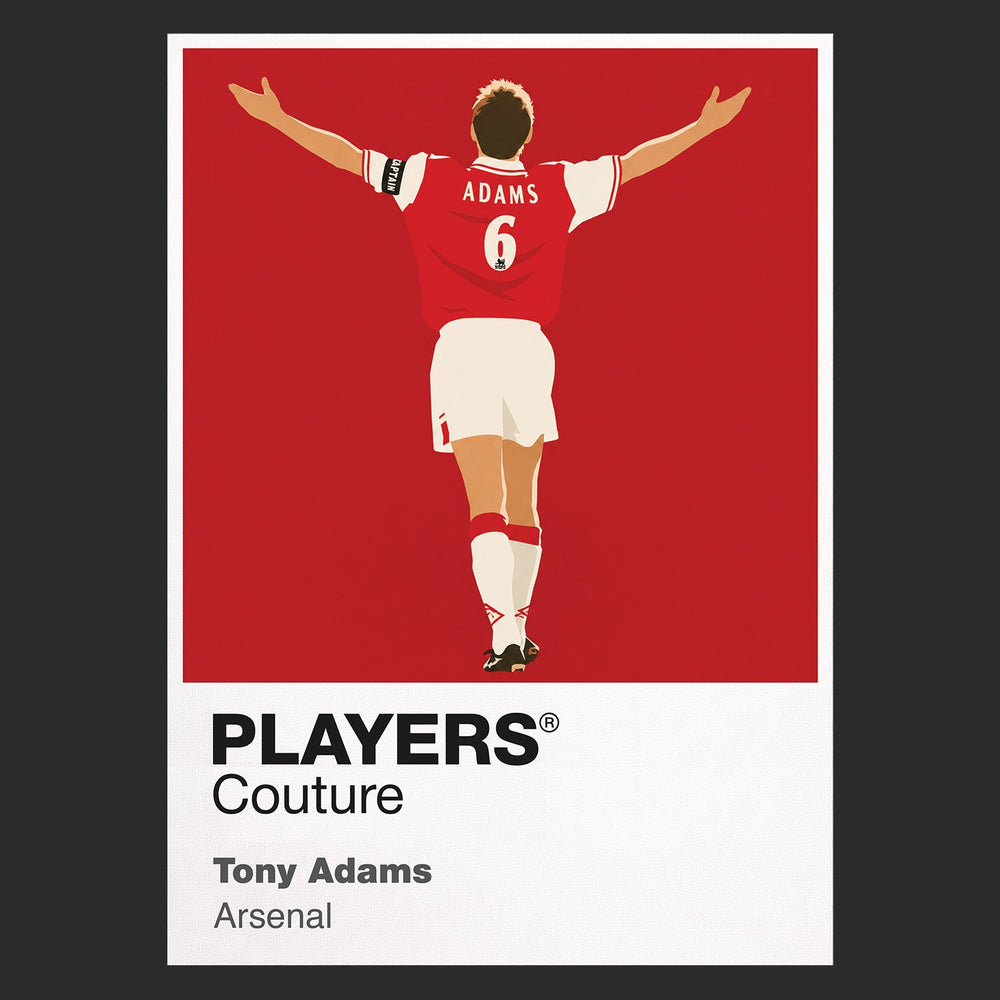 Tony Adams Arsenal black Icon Frame artwork detail