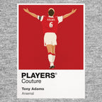 Tony Adams Arsenal grey Icon Frame artwork detail